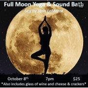 Full Moon Yoga & Sound Bath October 8th @ 7pm